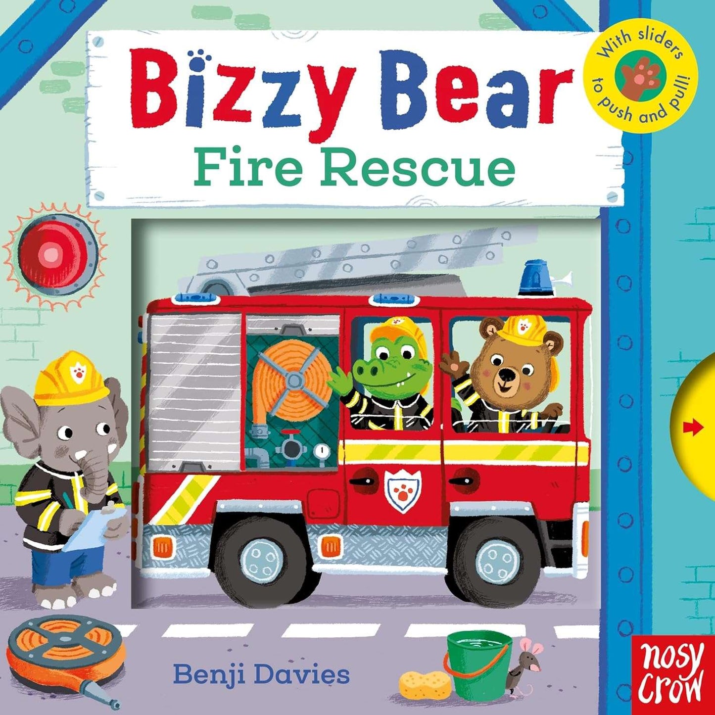 Board book- With Slider to push and pull - Bizzy Bear Fire Rescue Original