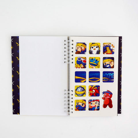 Ninja Notebook: Notebook with Stickers