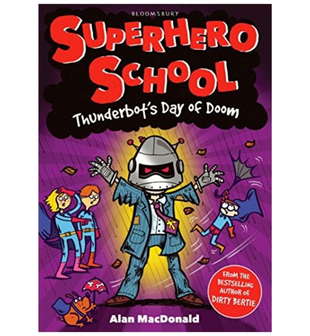 Book image: "Thunderbot's Day of Doom (Superhero School)" β highly rated and ships quickly across Pakistan.