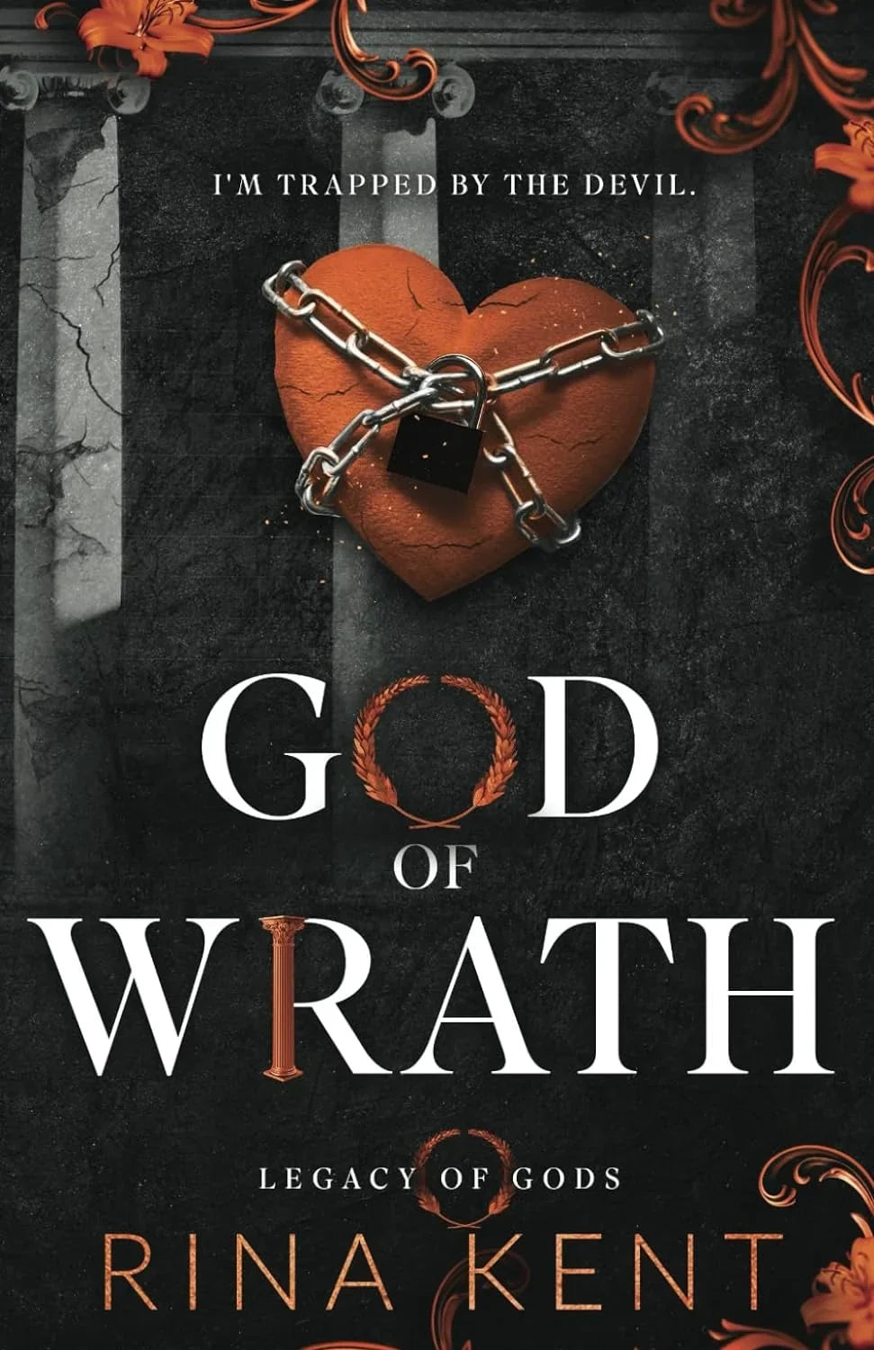 God of Wrath by Rina Kent - front cover of the Legacy of Gods book 3 paperback, available in Pakistan