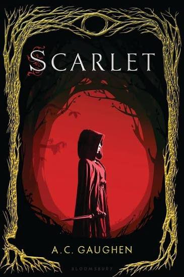 Scarlet by A.C. Gaughen - front cover of the Scarlet book 1 paperback, available in Pakistan