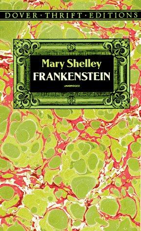 Frankenstein by Mary Shelley book cover