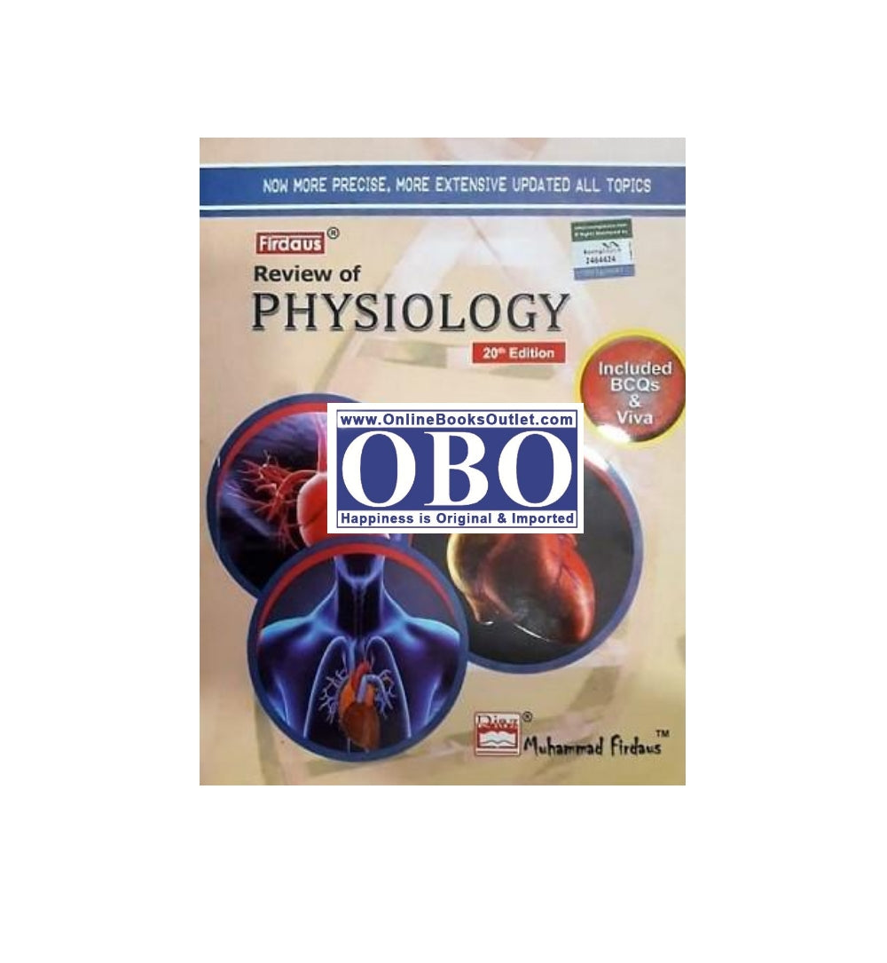 Cover shot of "Firdaus Review of Physiology Author(s): Muhammad Firdaus" – top-selling title with fast delivery options.