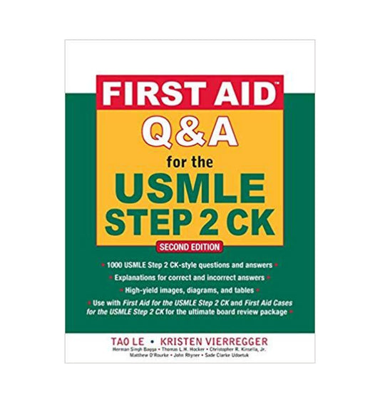 Image of "First Aid Q&A for the USMLE Step 2 CK 2nd Edition Author(s): Tao Le, Kristen Vierregger", a reader’s favorite now available with free delivery.