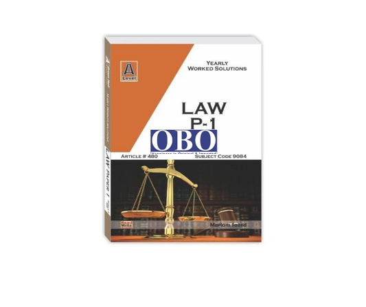 Cover photo of "Law AS Level P1 Yearly Worked Solutions Mariam Saeed Art #480 Author(s): Marium Saeed" with same-day dispatch & no delivery fee.