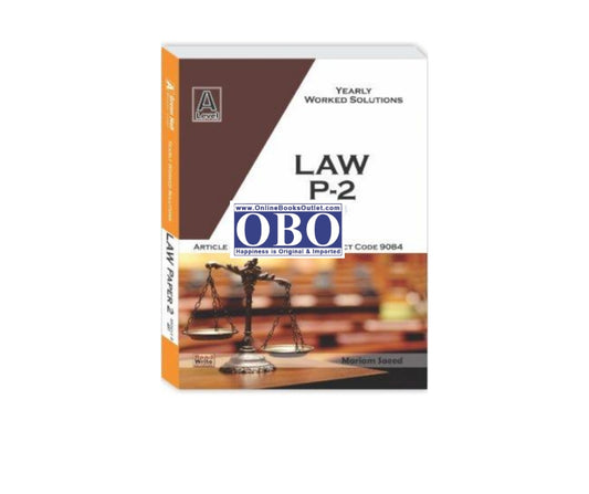 Image of "Law AS Level P2 Yearly Worked Solutions Mariam Saeed Art #481 Author(s): Marium Saeed", a reader’s favorite now available with free delivery.