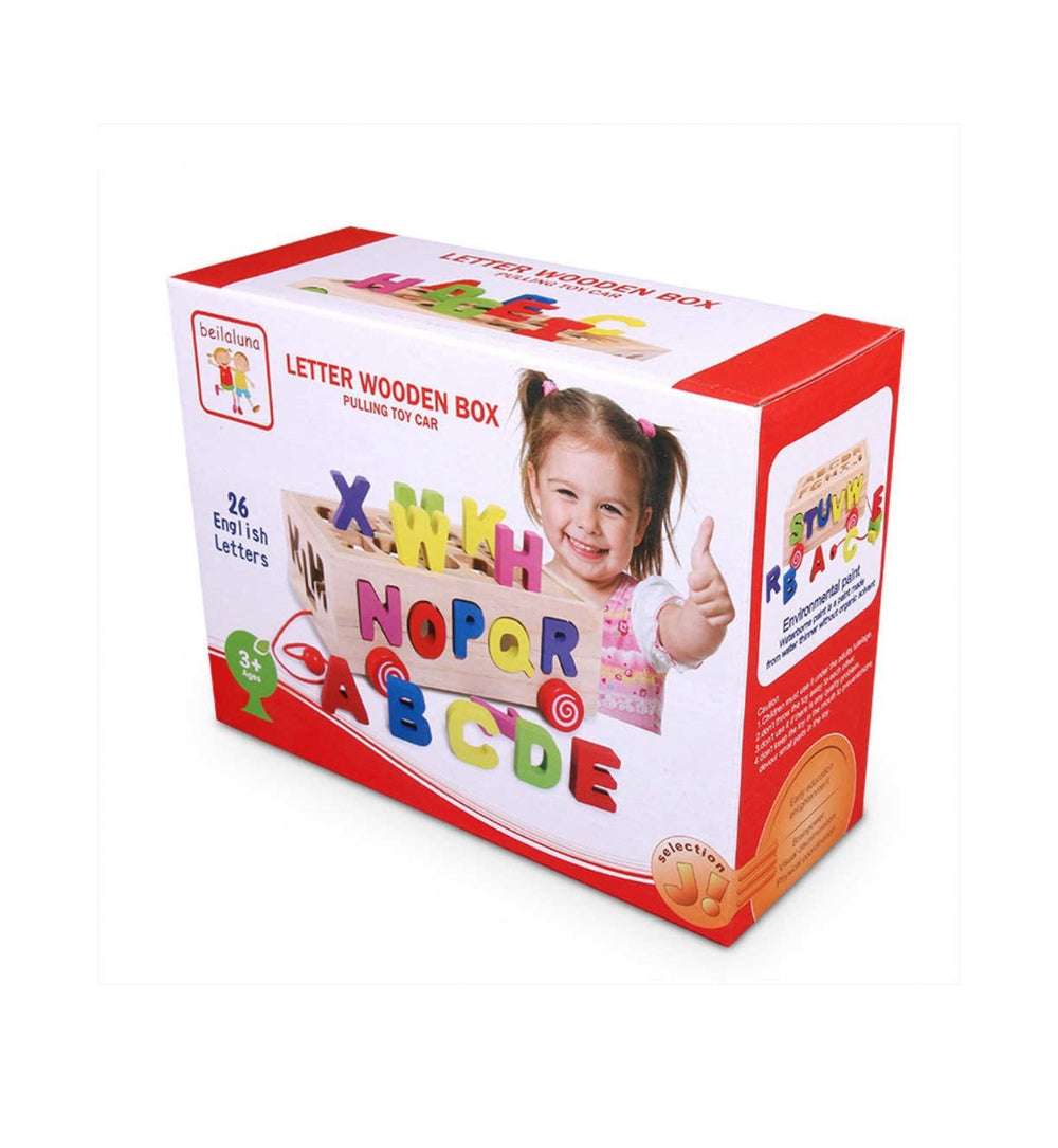 Letter Sorting Wooden Car 2