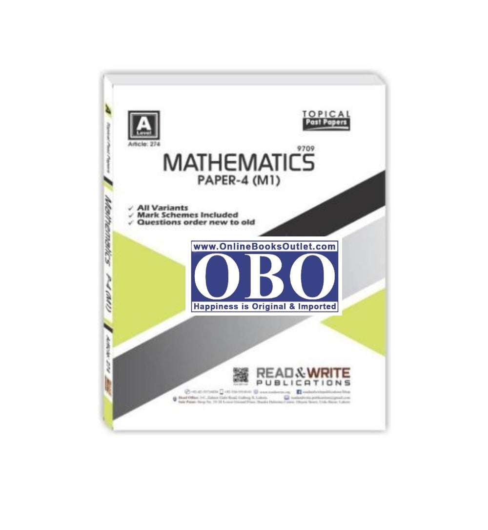 Front cover of "Mathematics A Level P4 (M1) Topical Art #274" – now available with express shipping and COD.