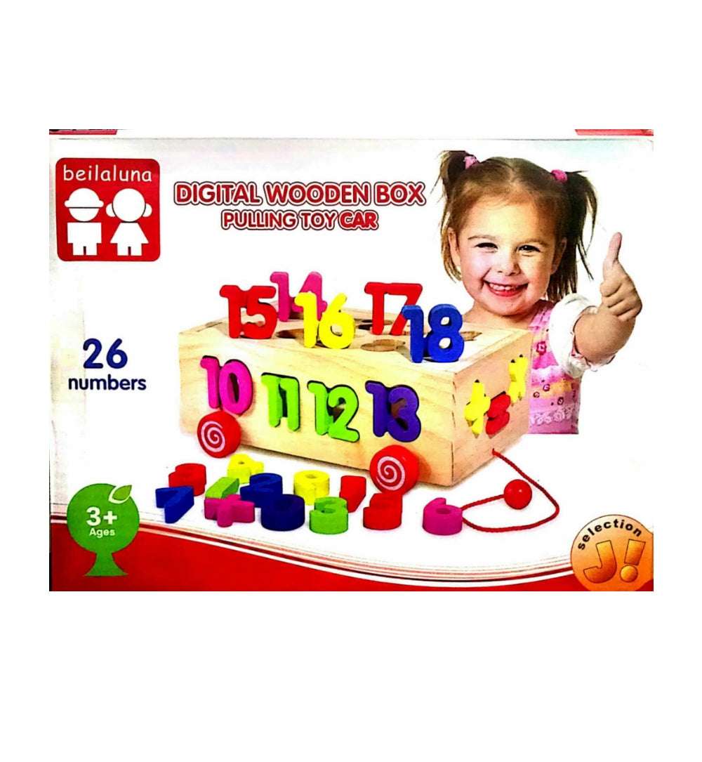 Number Sorting Wooden Car