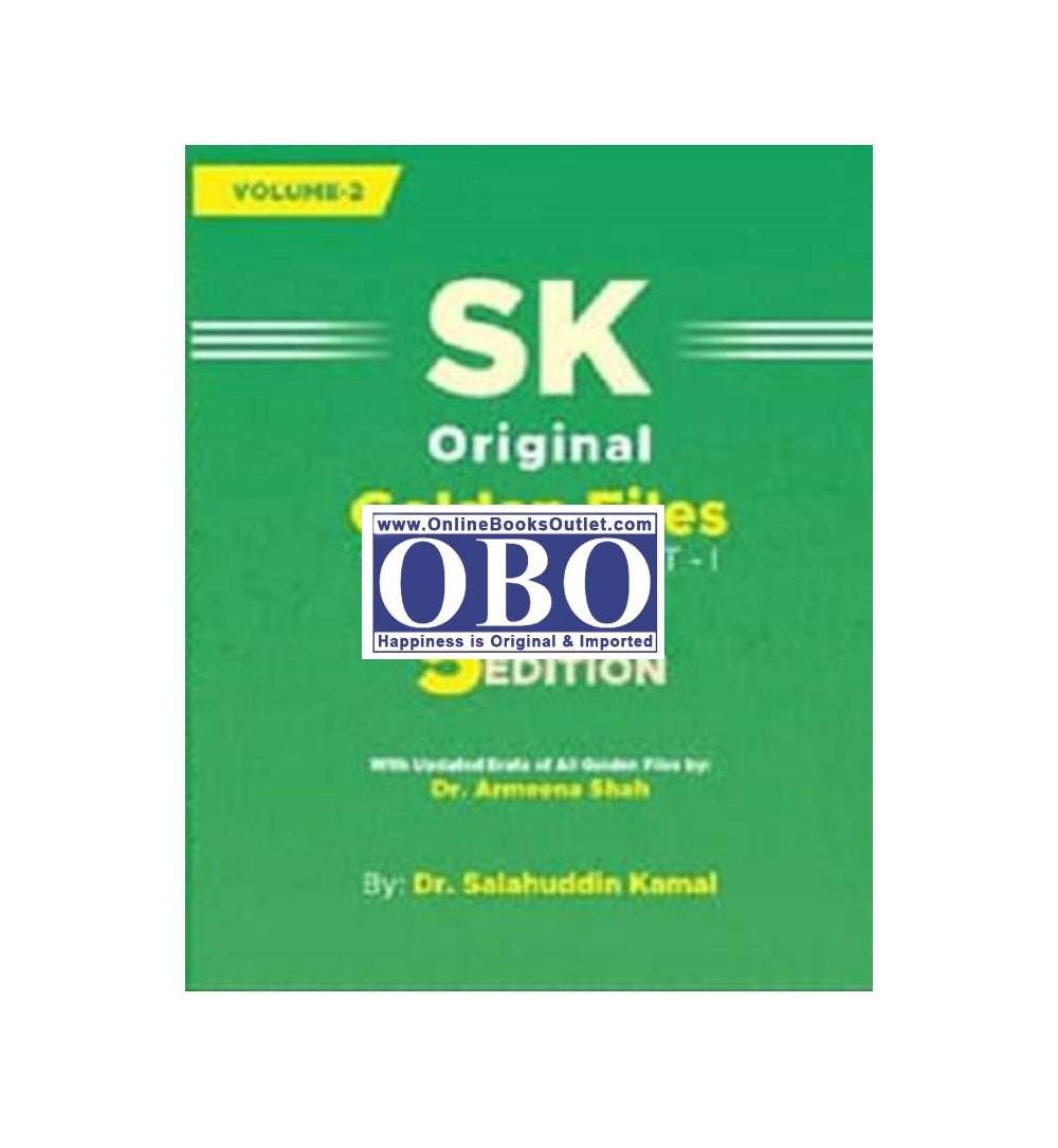 Front cover of "SK Pearls Original Golden Files FCPS Vol 2 Author(s): Dr. Salahuddin Kamal" β now available with express shipping and COD.