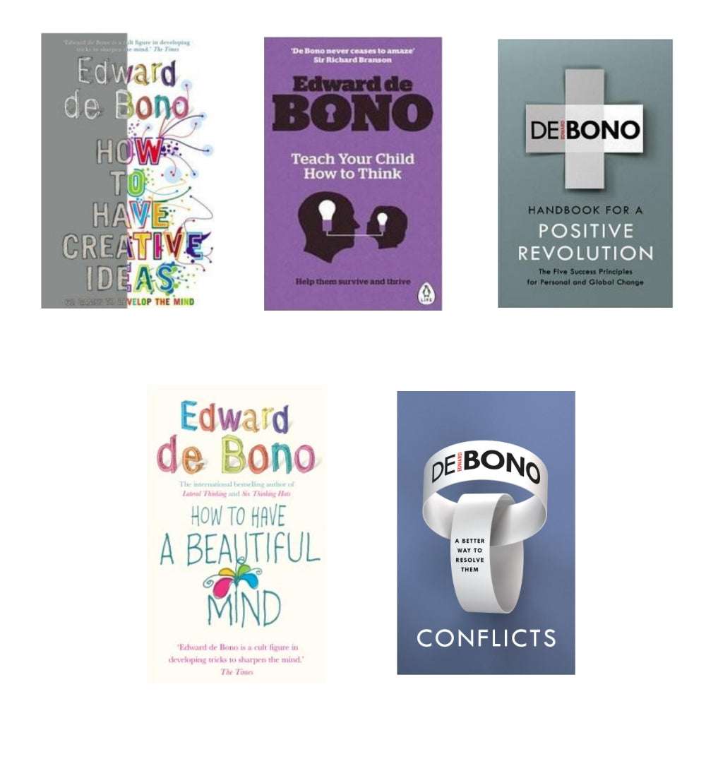 Set of 5 Edward De Bono Books