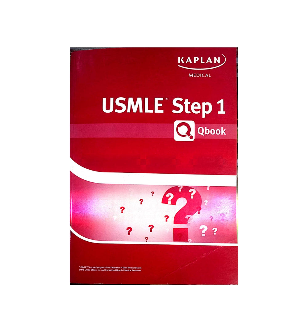 Front cover of "USMLE Step 1 Qbook by Kaplan Medical (Author)" – now available with express shipping and COD.