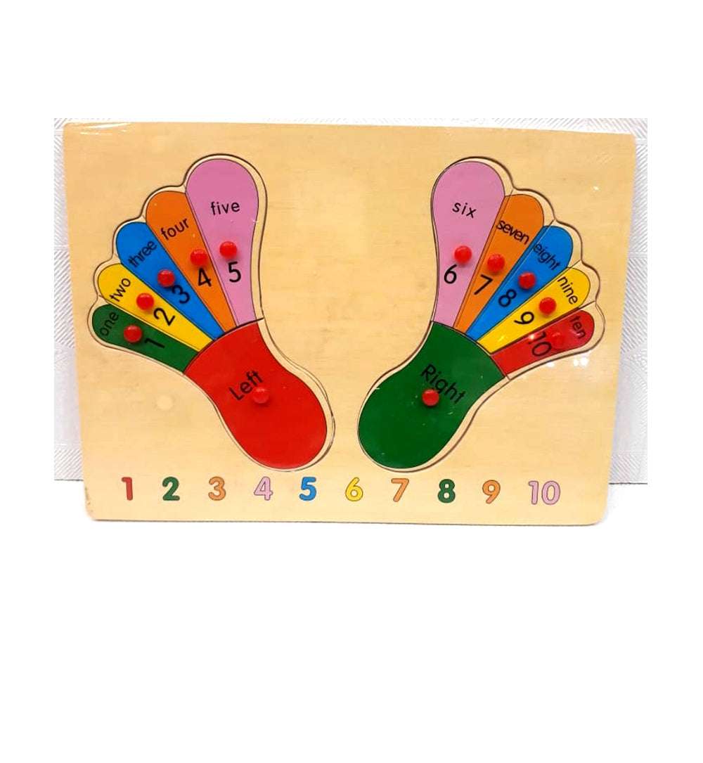 Visual for "Wooden foot counting 1 To 10", praised for storytelling. Shop now with cash on delivery.