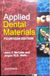Cover photo of "Applied Dental Materials Fourteen Edition by McCabe and Walls" with same-day dispatch & no delivery fee.