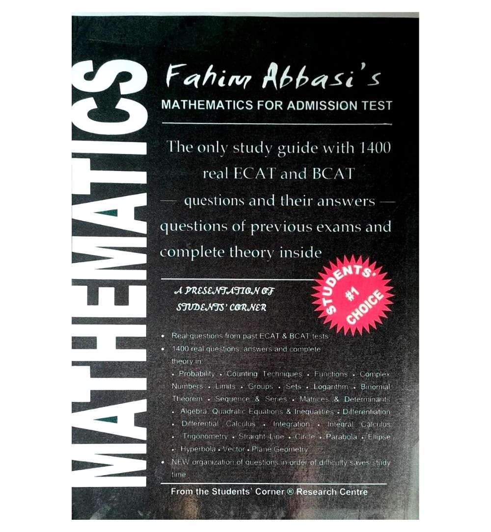 Fahim Abbasi’s Mathematics for Admission Test at Best