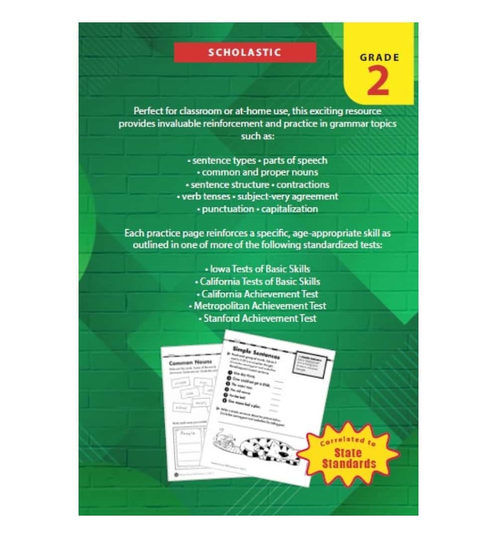 Scholastic Success With Grammar, Grade 2 | Online Book Store Pakistan – OnlineBooksOutlet