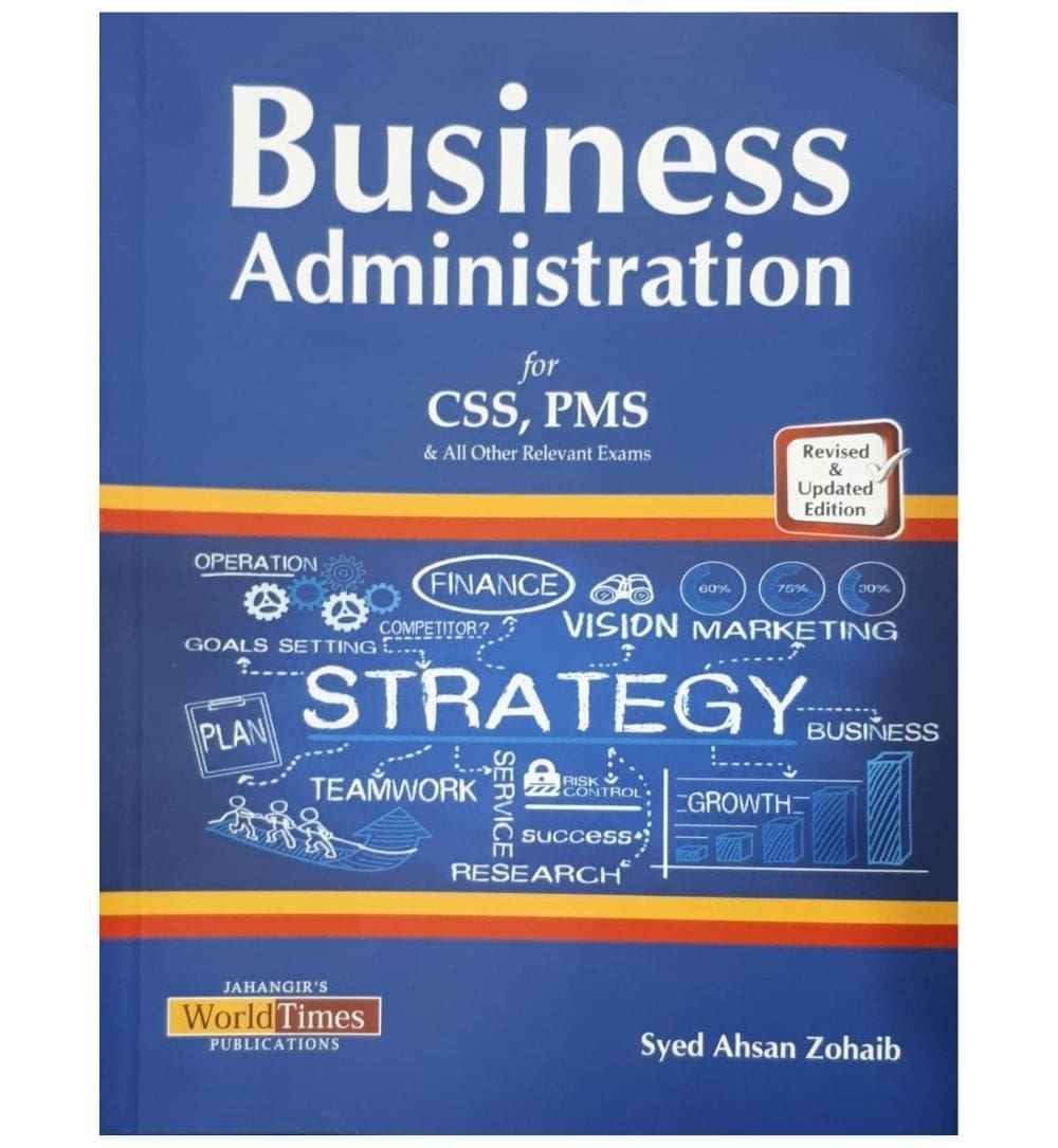 cover-of-business-administration-for-csspms-by-syed-ashan-zohaib-revised-and-updated-edition