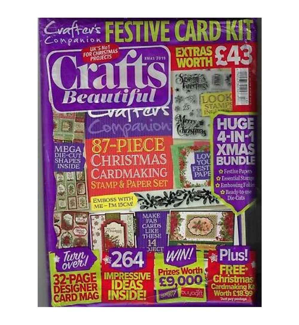 Crafts Beautiful Magazine with Festive Card Kit