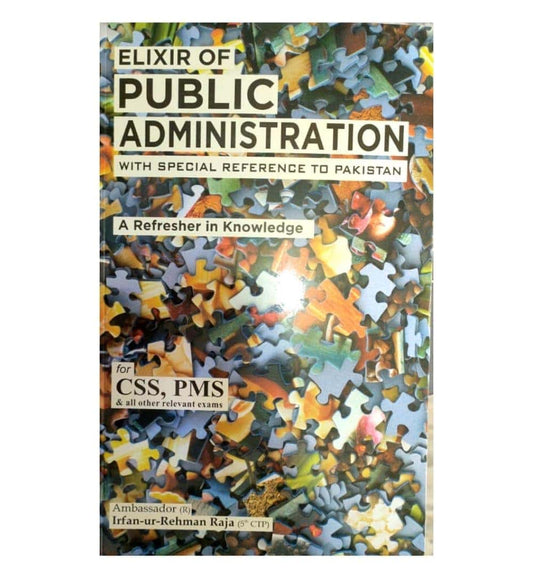 Front cover of "Elixir of Public Administration" – now available with express shipping and COD.