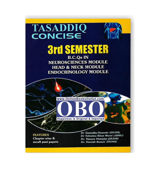 front-cover-tasaddiq-concise-3rd-semester-bcqs-in-neurosciences-module-available-online