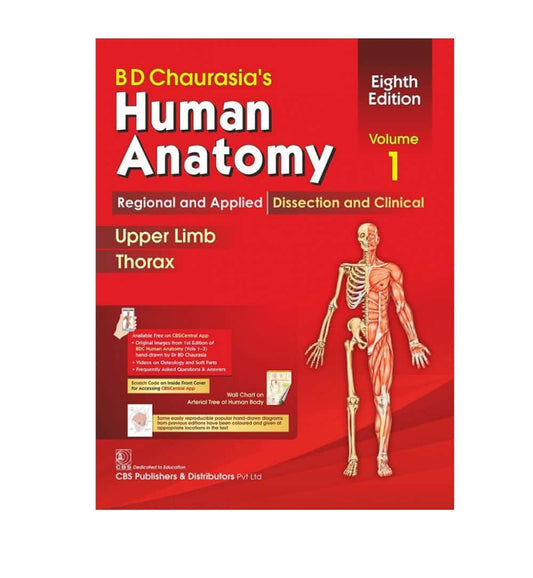 BD Chaurasia's Human Anatomy - the standard anatomy textbook for MBBS students in Pakistan