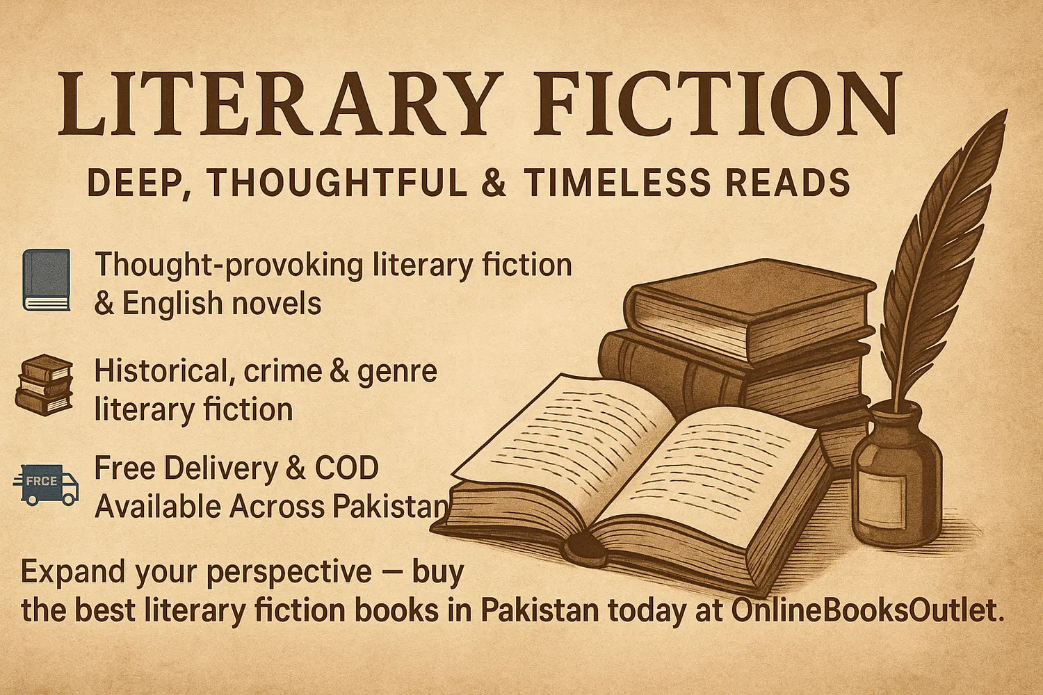Literary Fiction Book Collection – Crime, Historical, English Novels Online Pakistan
