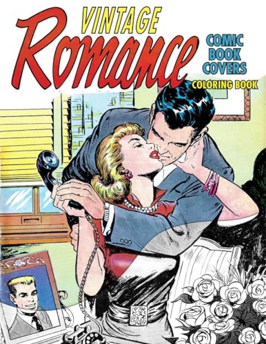 Vintage Romance Comic Book Covers Coloring Book Book - Original Edition Cover