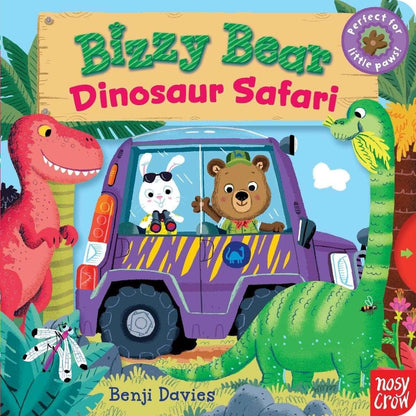 Board book- With Slider to push and pull - Bizzy Bear: Dinosaur Safari - Original