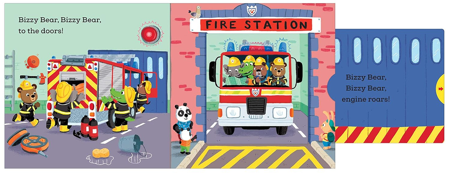 Board book- With Slider to push and pull - Bizzy Bear: Fire Rescue - Original | Online Book Store Pakistan – OnlineBooksOutlet