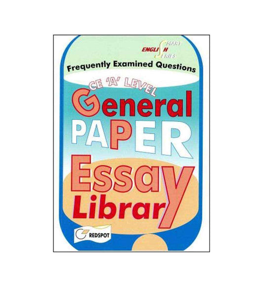 Book image: "A Level General Paper Essay Library Redspot" – highly rated and ships quickly across Pakistan.
