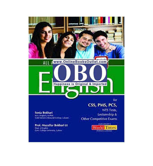 Explore "All About Competitive English By Sonia Bokhari &amp; Muzaffar Bokhari JWT" – shown here with a sleek design and top reviews.