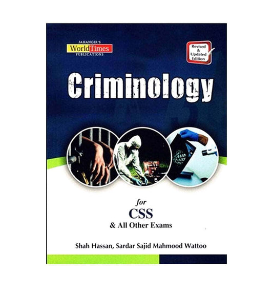 Cover photo of "Criminology By Shah Hassan &amp; Sardar Sajid Mahmmod Wattoo JWT" with same-day dispatch & no delivery fee.
