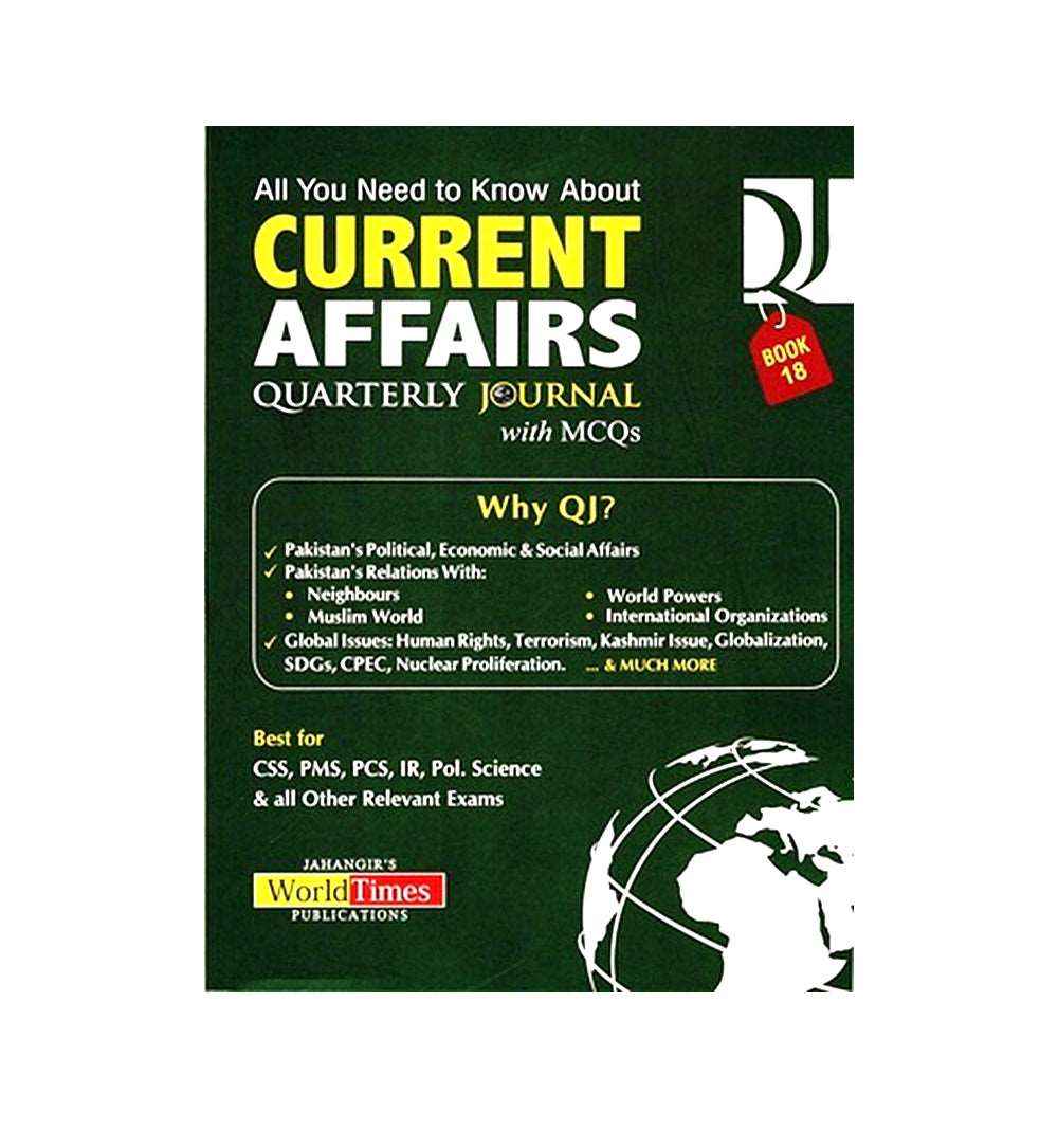 Buy "Current Affairs Quarterly Journal With MCQs – Book 18 JWT" Online – Free Delivery in Pakistan