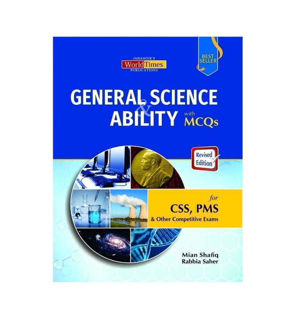 Cover photo of "General Science and Ability By Mian Shafiq - Jahangir World Times" with same-day dispatch & no delivery fee.