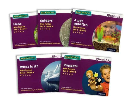 Learning Phonics: Non-Fiction Set (5 Books Set) - Original - Oxford