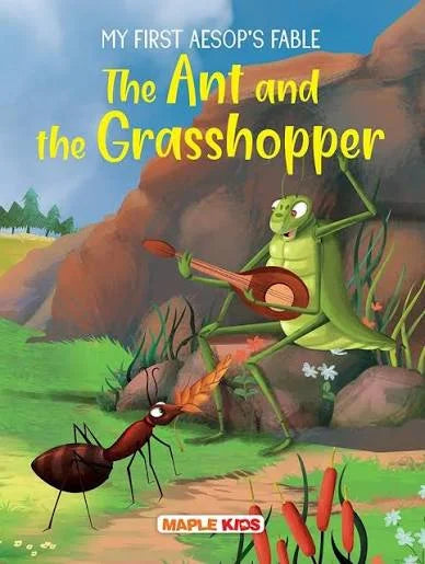 The Ant and the Grasshopper (Aesop's Fable, Illustrated) - book cover