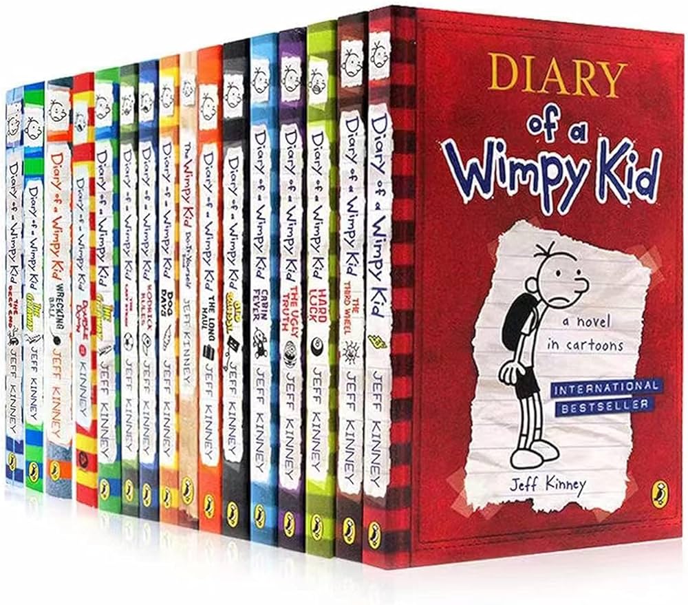 Set of 15 - Diary of wimpy kid books