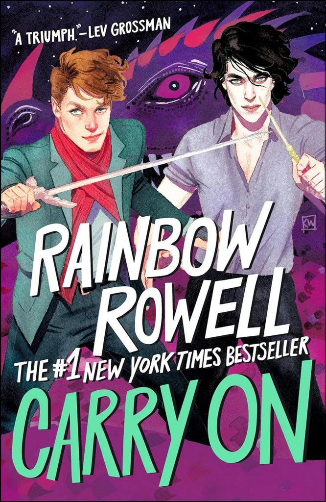 Carry On by Rainbow Rowell - front cover of the Simon Snow book 1 paperback, available in Pakistan