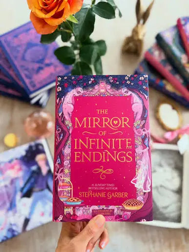 The Mirror of Infinite Endings by Stephanie Garber - front cover of Once Upon a Broken Heart book 4 paperback, available in Pakistan