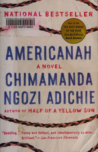 Americanah by Chimamanda Ngozi Adichie book cover