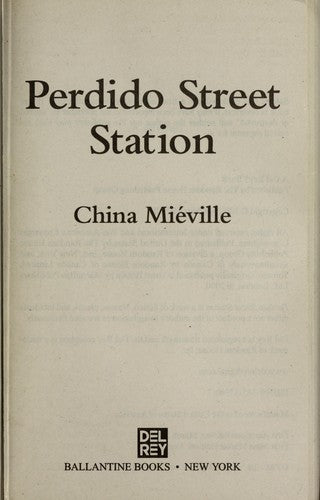 Perdido Street Station by China Mieville book cover
