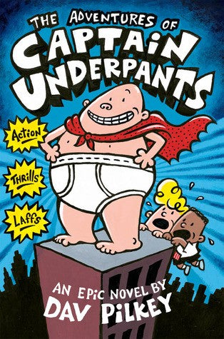 The Adventures of Captain Underpants by Dav Pilkey book cover