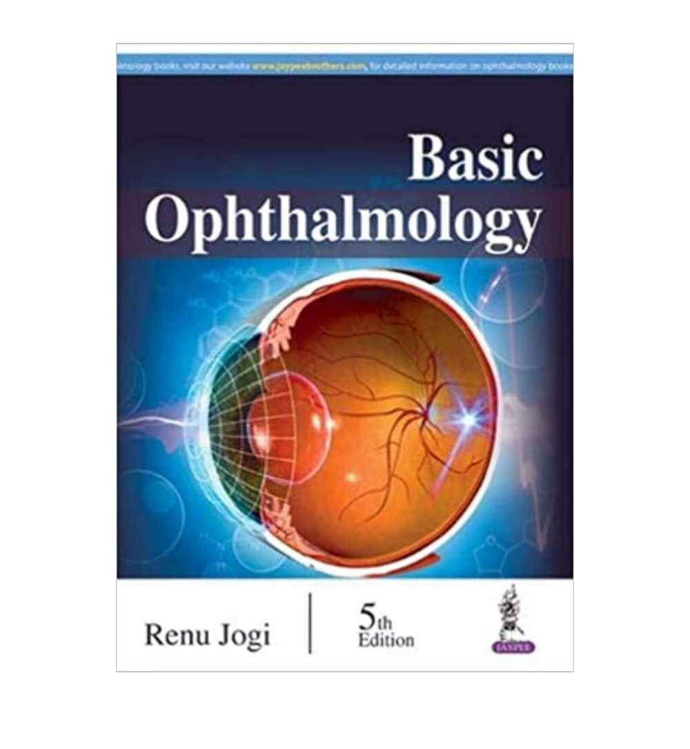 front-cover-basic-ophthalmology-5th-edition-by-renu-jogi-available-online