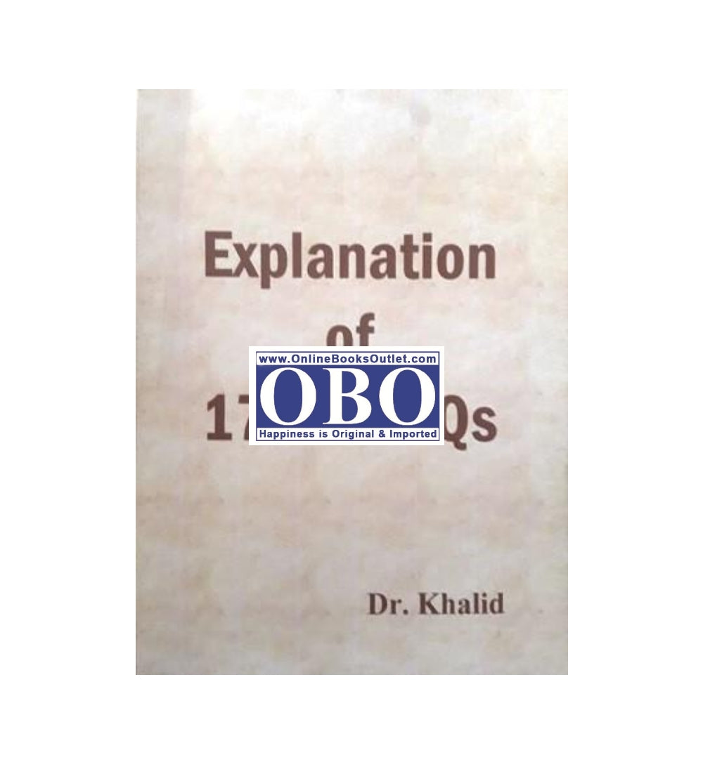 Front cover of "Dr Khalid’s Explanation of 1700 MCQs for PLAB" – now available with express shipping and COD.