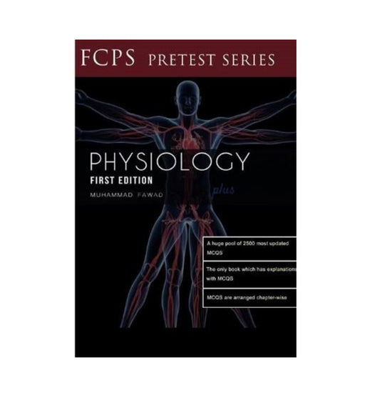 Cover shot of "FCPS Pretest Series Physiology by Muhammad Fawad Author: Muhammad Fawad" – top-selling title with fast delivery options.