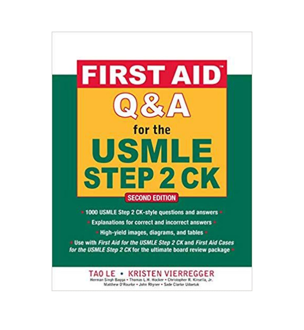 first-aid-qa-for-the-usmle-step-2-ck-2nd-edition-authors-tao-le-kristen-vierregger - OnlineBooksOutlet