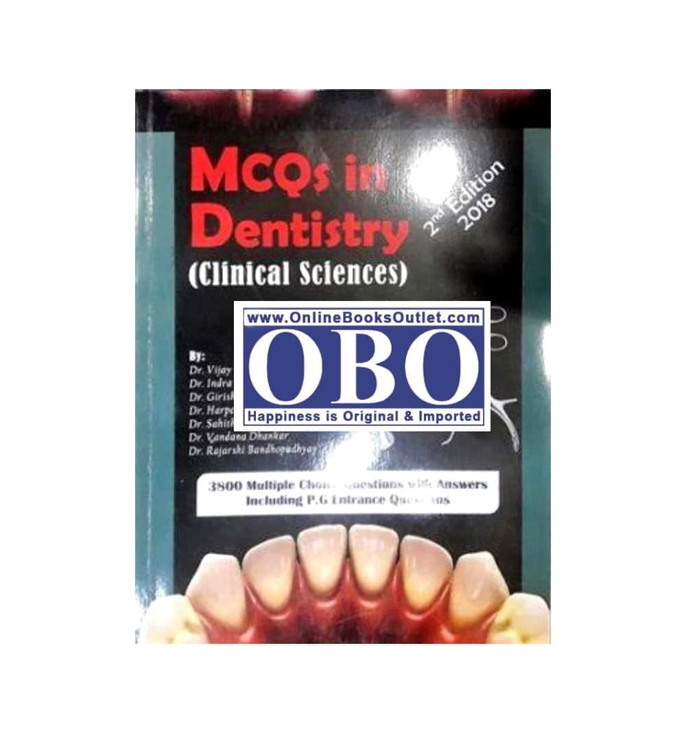 Front cover of "MCQs in Dentistry Clinical Sciences Author(s): Vijay Pratap Singh" – now available with express shipping and COD.