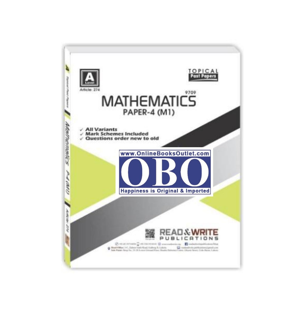 Front cover of "Mathematics A Level P4 (M1) Topical Art #274" – now available with express shipping and COD.