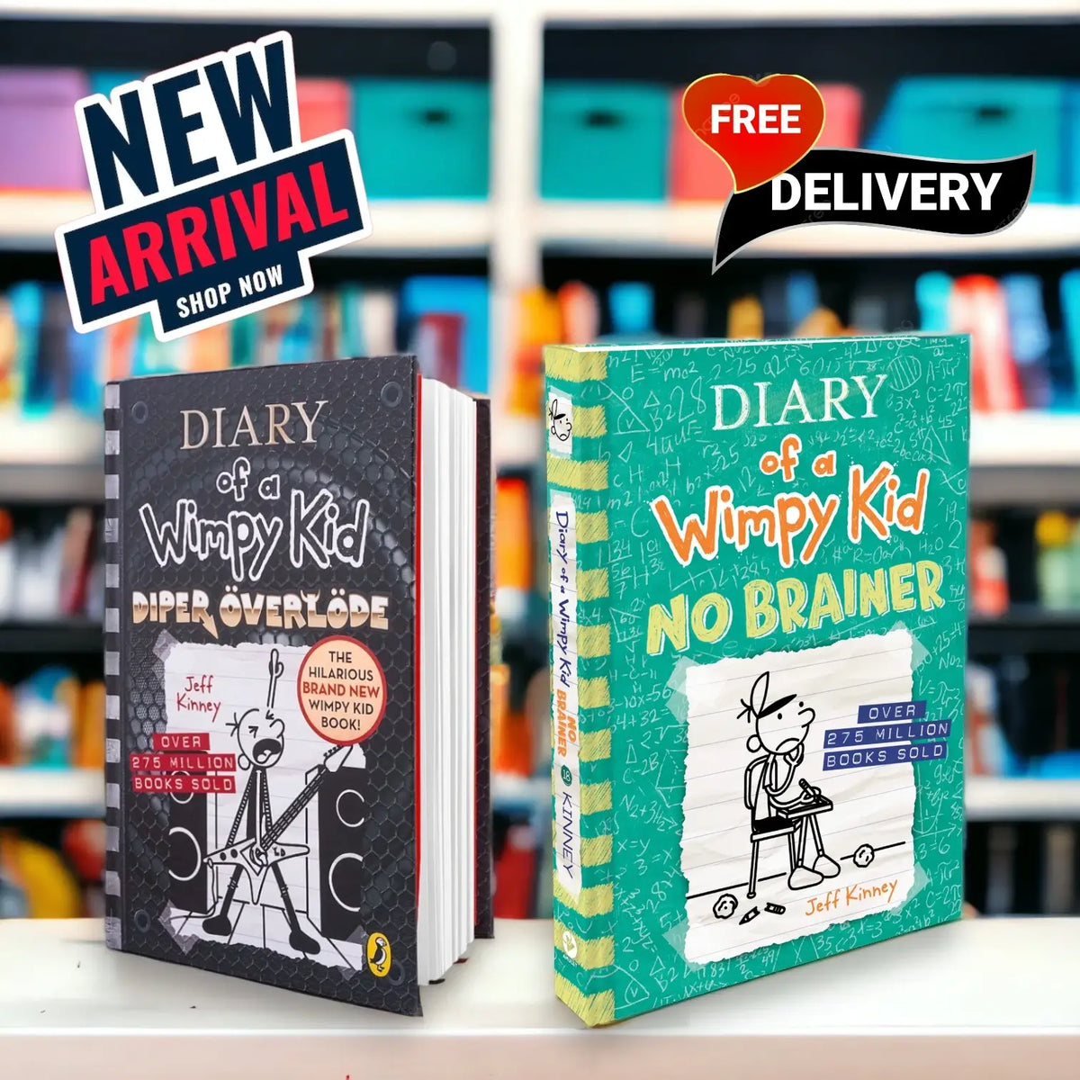 latest-wimpy-kid-pack-of-2-no-brainer-and-diper-overlode - OnlineBooksOutlet