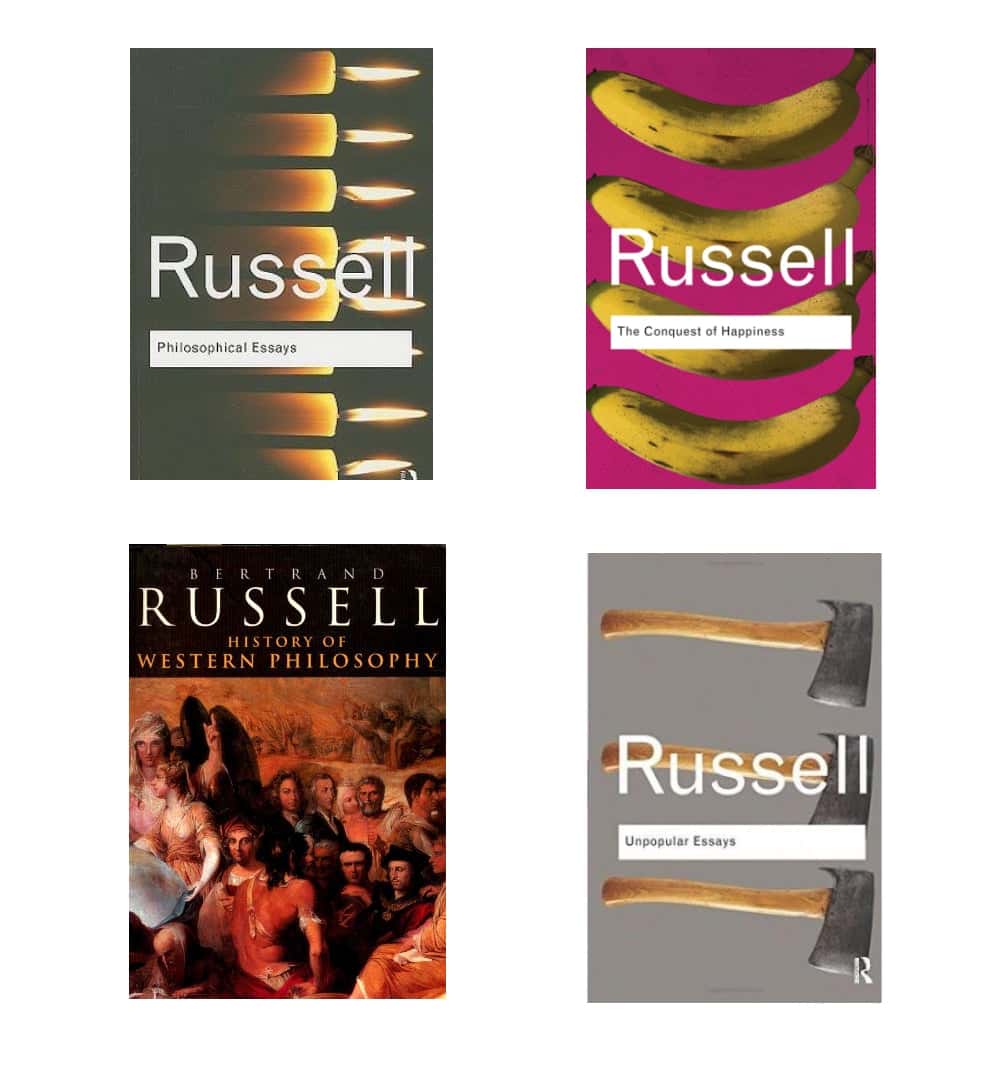 Set of 4 Bertrand Russell books OnlineBooksOutlet